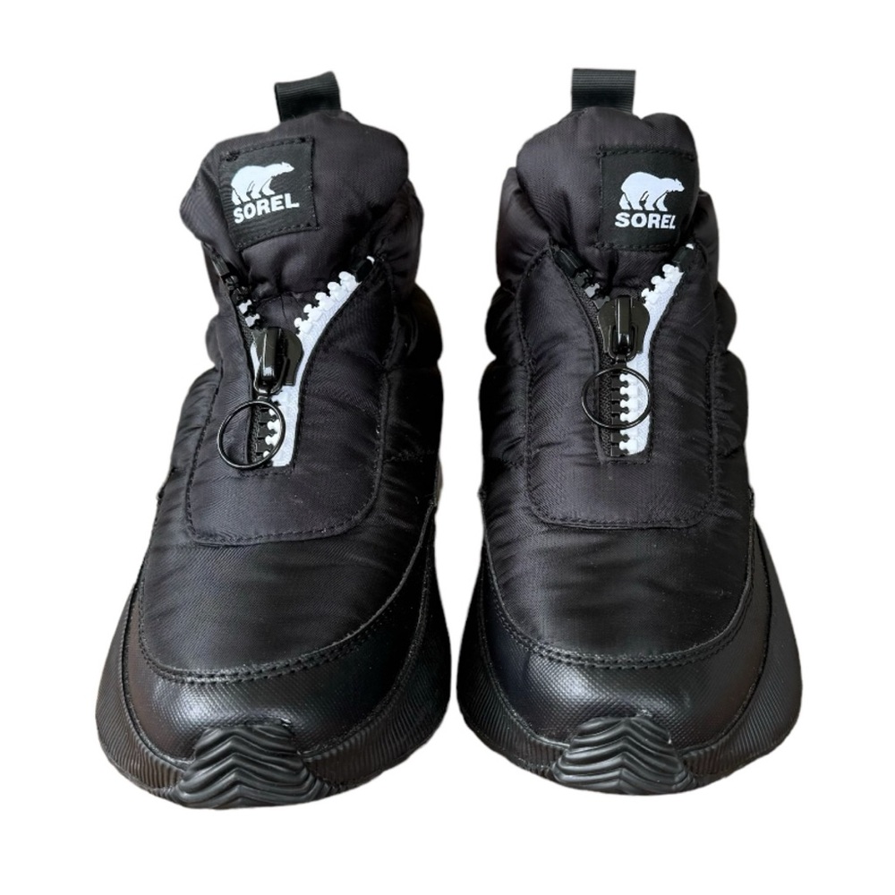 Sorel Out N About Ill Puffy Zip Women's Waterproof Black Boots Size 8.5